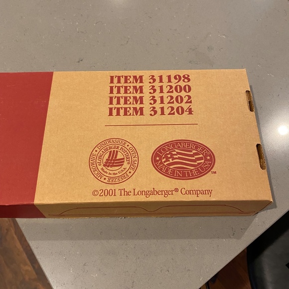 Longaberger pottery serving divided dish - NIB - Picture 5 of 7